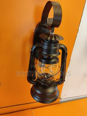 Black Lantern Wall Lamp Holder