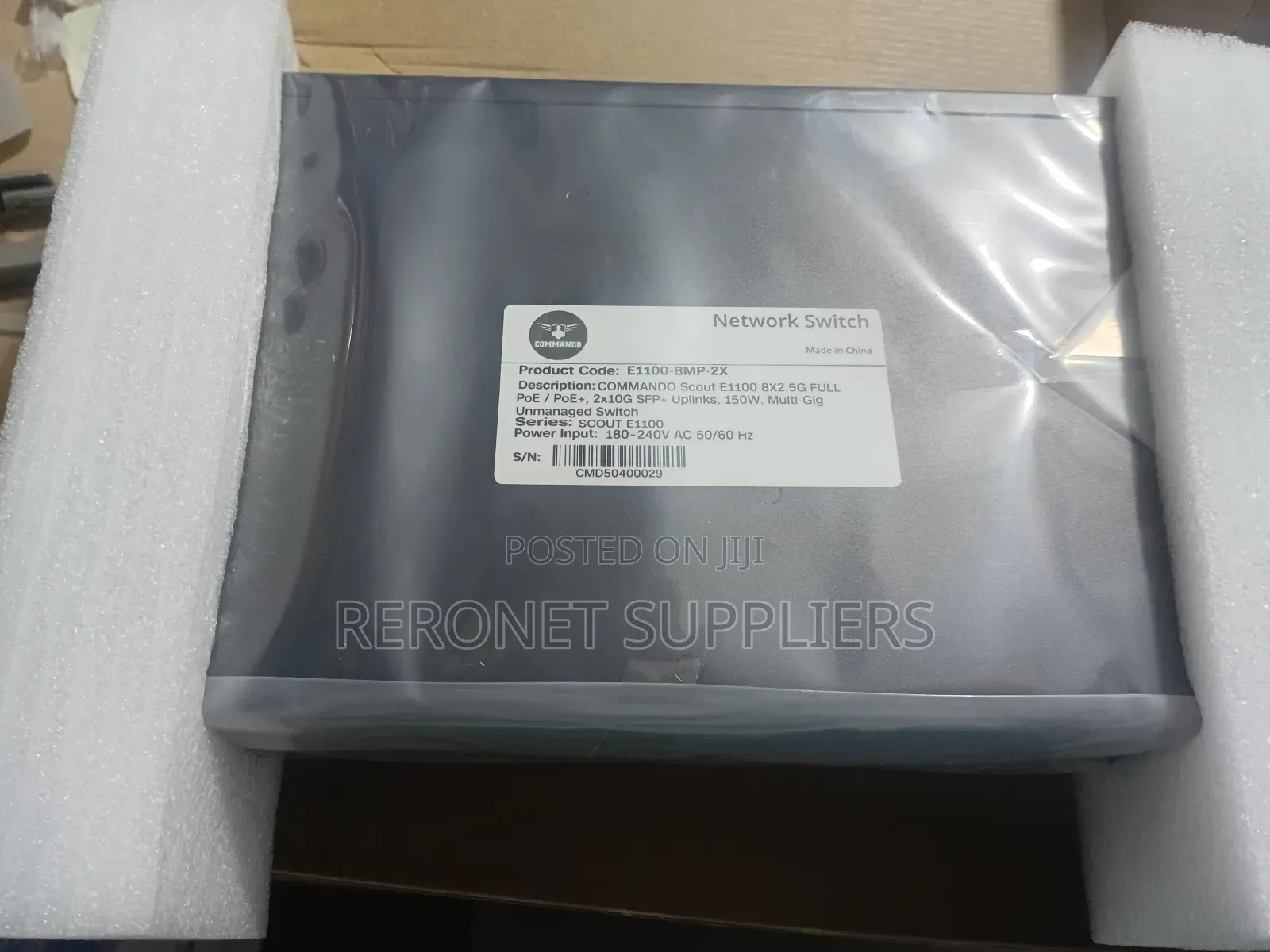 Commando Scout E1100 8x2.5g , 2*10g SFP Poe+ Gigabit Switch