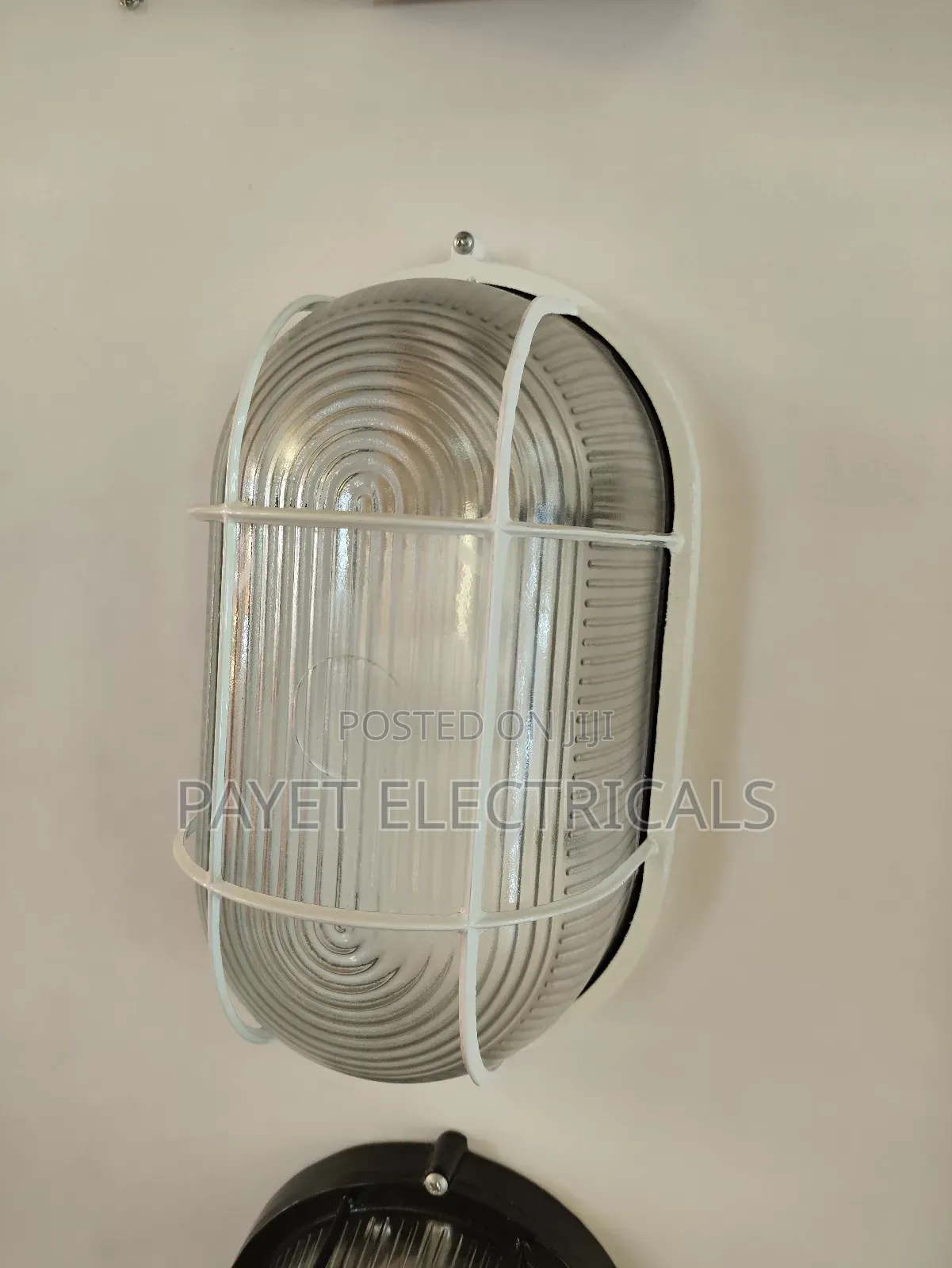 Medium White Outdoor Wall Light