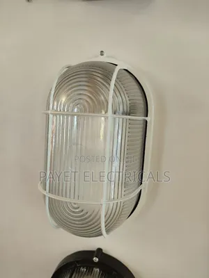 Medium White Outdoor Wall Light