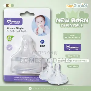 Momeasy Silicone Nipples for Wide Neck Bottle