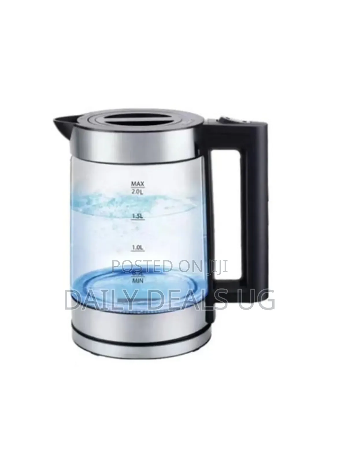 Jamaki Jmk9510 2l Double Wall Electric Kettle 800ml Teapot,