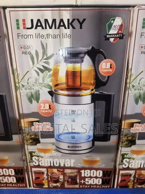 2 in 1 Double Layer Electric Kettle With 800ml Teapot,.
