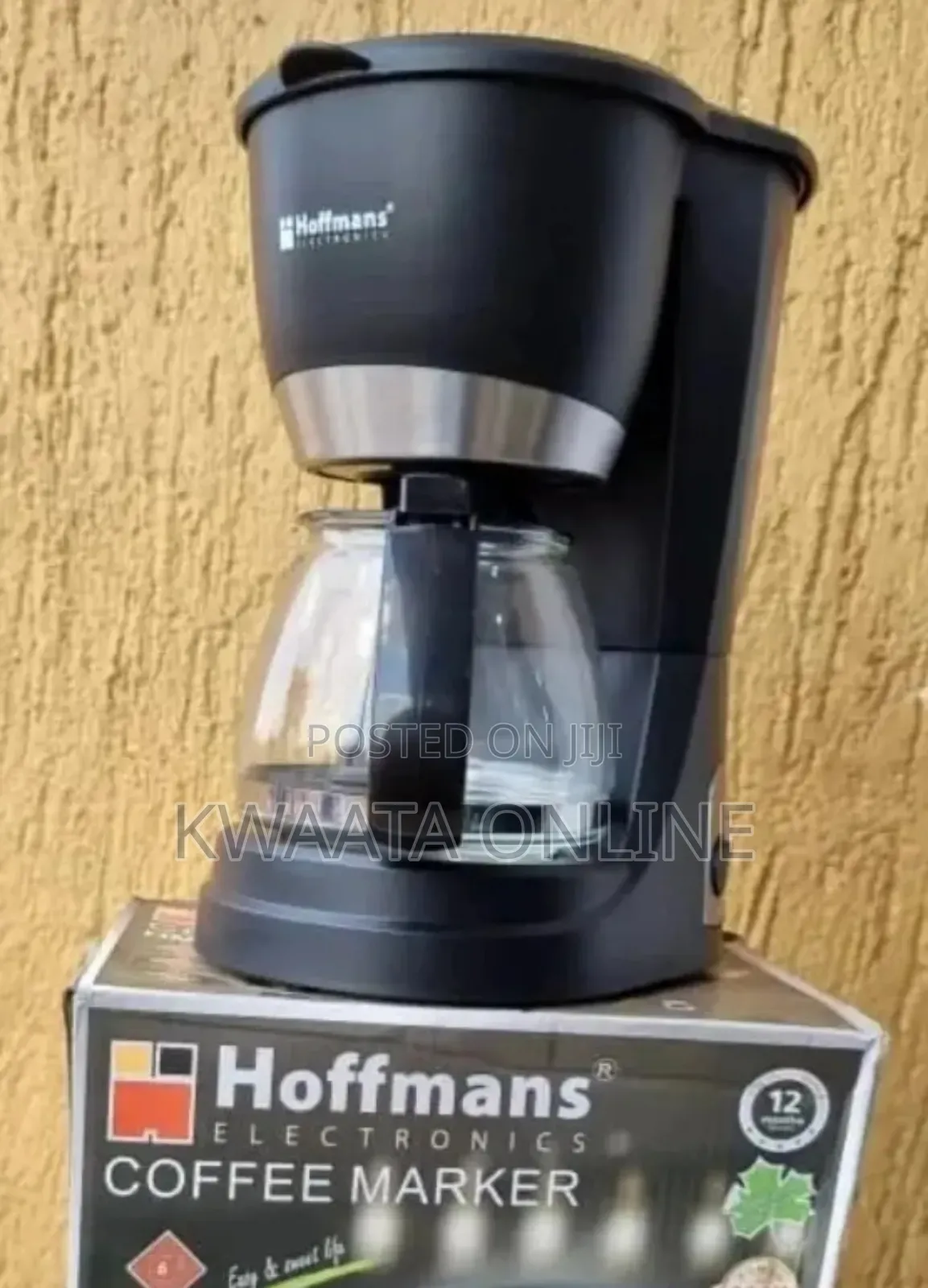 Hoffmans Electric Coffee Maker Anti-Drip Machine -1.5litres