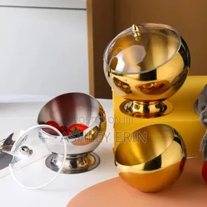 Thickened Stainless Steel Skewed Bowl With Cover
