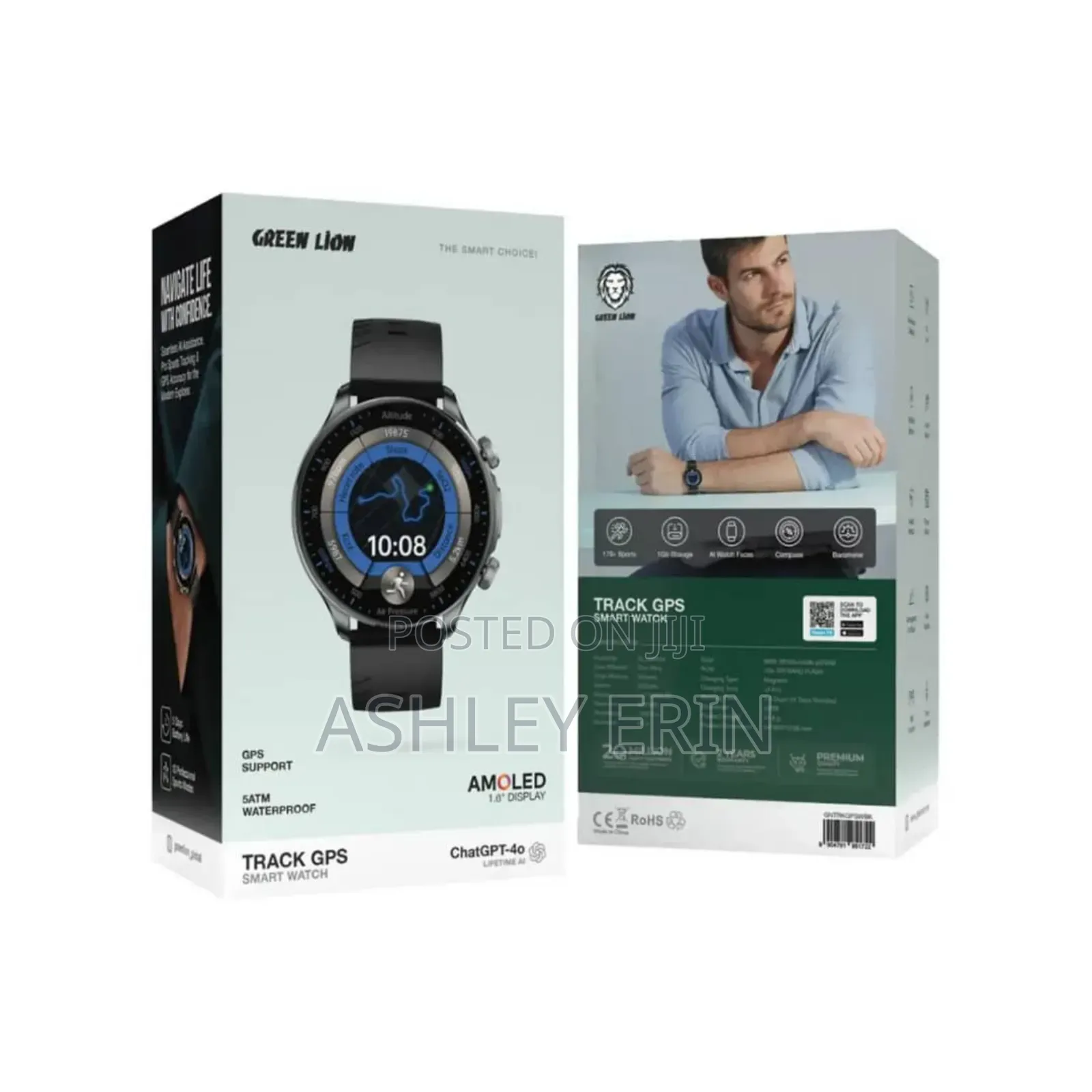 Green Lion Track GPS Smart Watch.