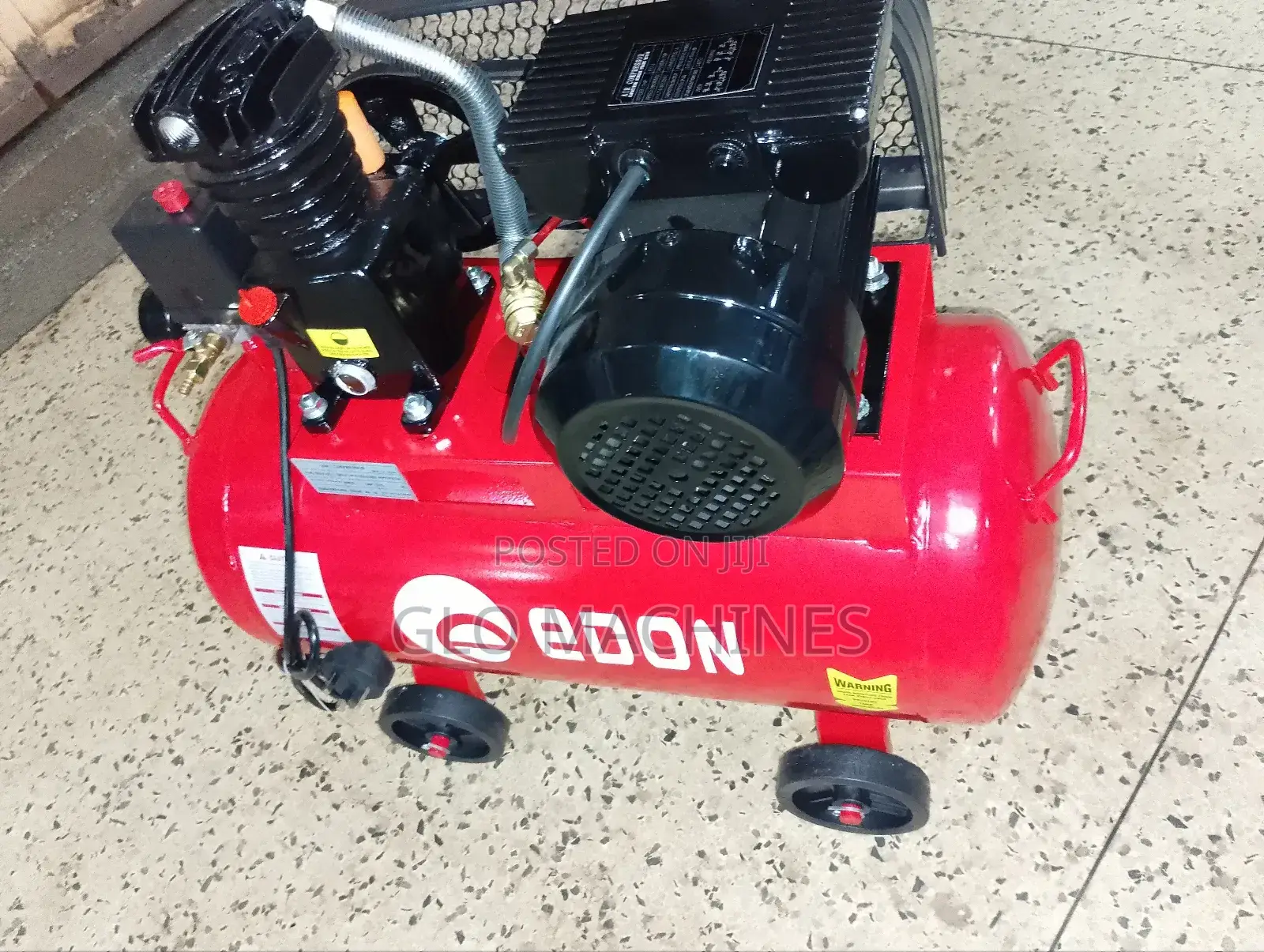 Edon 50l Belt Compressor Red