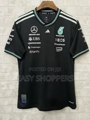 2025 Mercedes-Amg Petronas F1 Team Black Shirt.