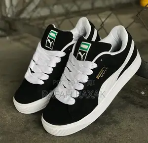 Original Unisex Black/White Puma Suede Xl Sneakers