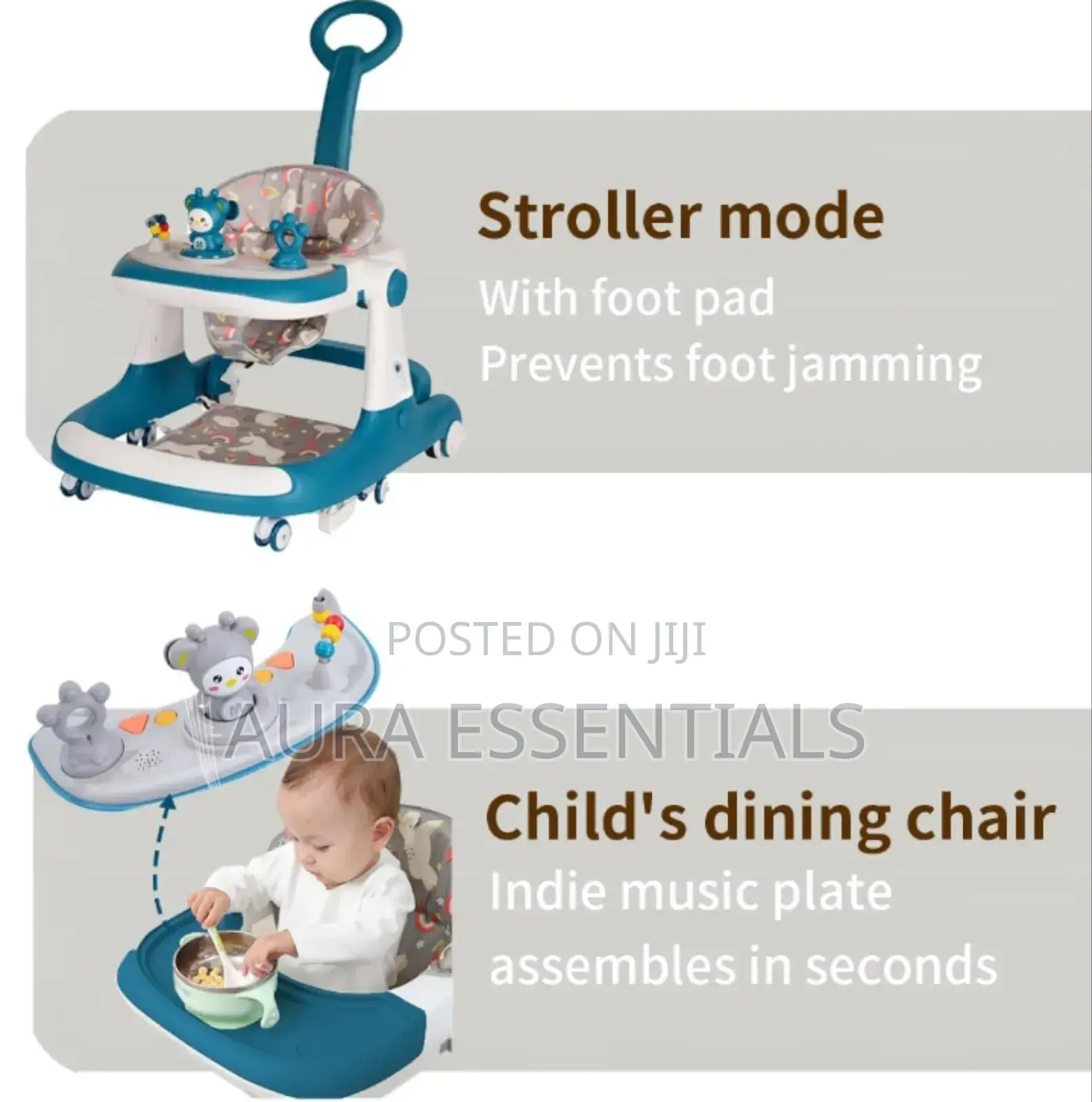 4 in 1 Baby Walker With Wheels