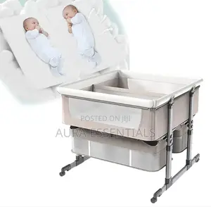 Twin Bassinet Fot Infant, Bedside Crib for 2 Babies