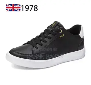 Original Black/White Ecco Smart Casual Leather Sneakers