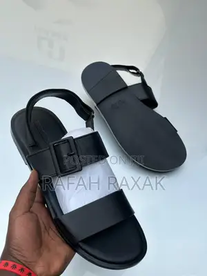 Original Classy Men’S Hermes Ankle Strap Leather Sandals