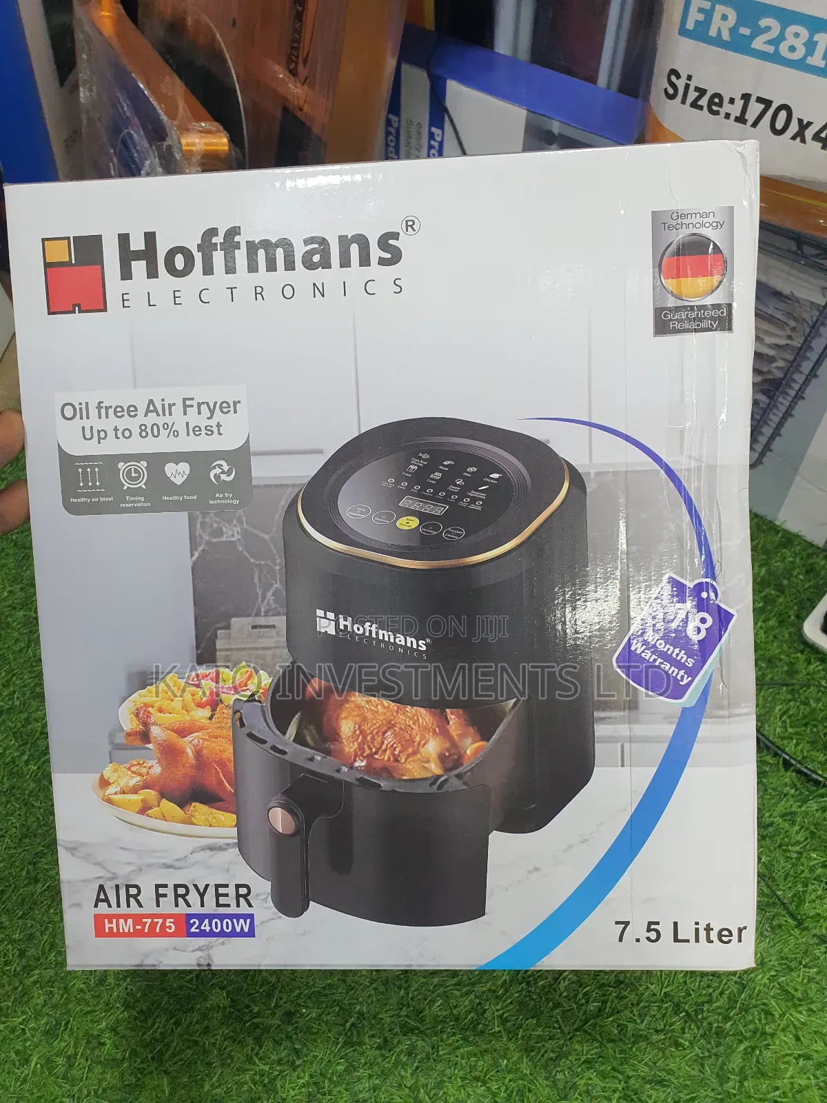 7.5 Litres Hoffmans Air Fryer Hm-775 Smart Touch