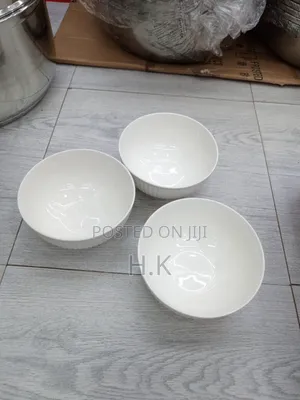 6pcs Pillivuyt Plissé White Porcelain Bowl