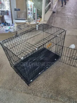 Black Metal Dog Cage