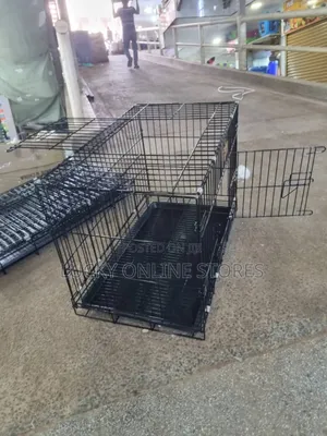 Black Metal Dog Cage
