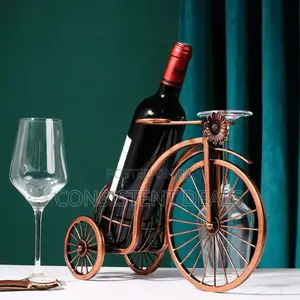 Vintage Bike Shape Wine Bottle Glad Holder