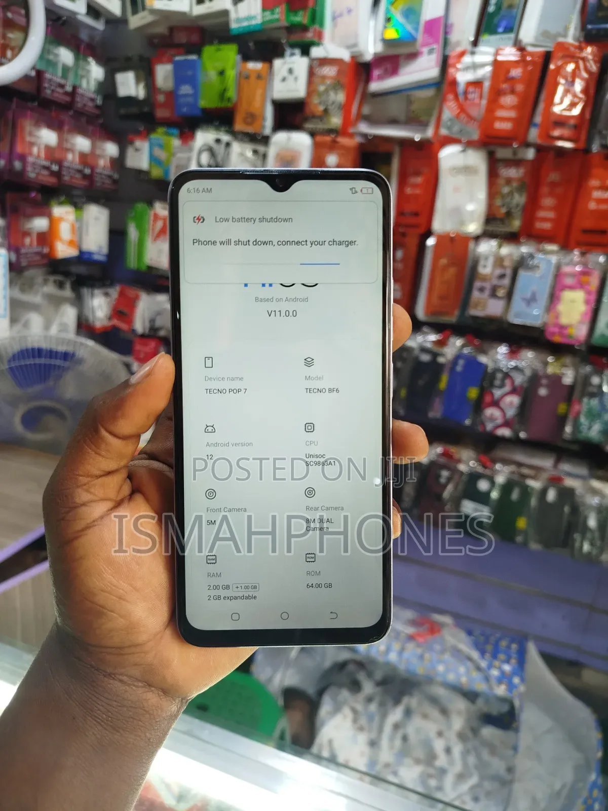 Tecno Pop 7 64 GB Gray