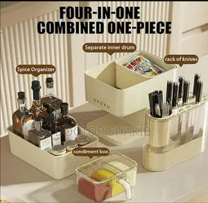Unique in 1 Kitchen Seasoning Box Spice Rack Knife Block
