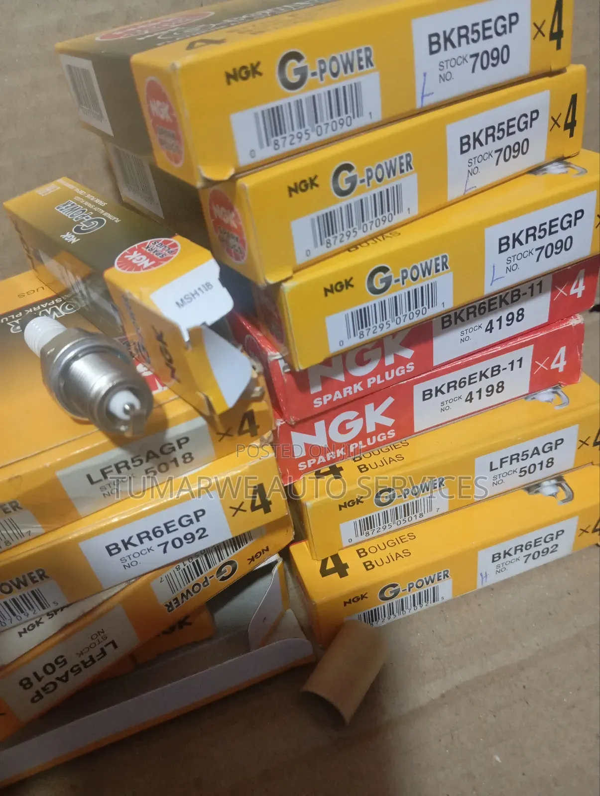 NGK Spark Plugs.