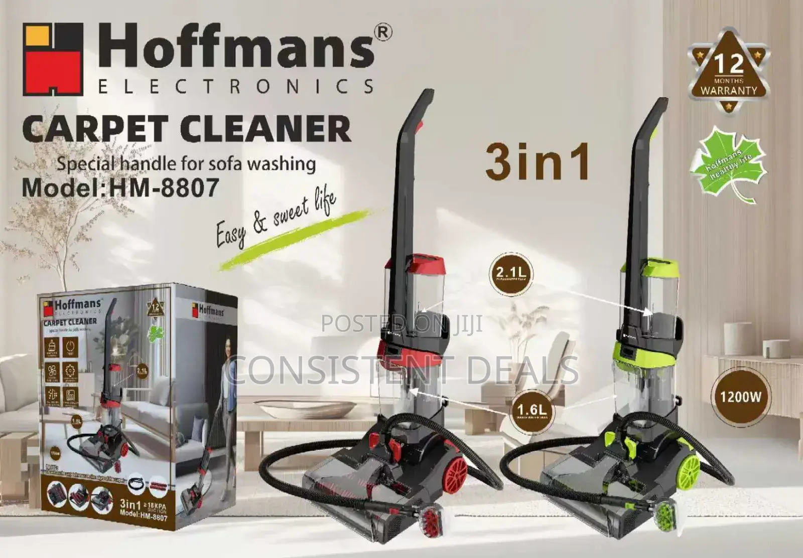 3in1 Hoffman Carpet Cleaner