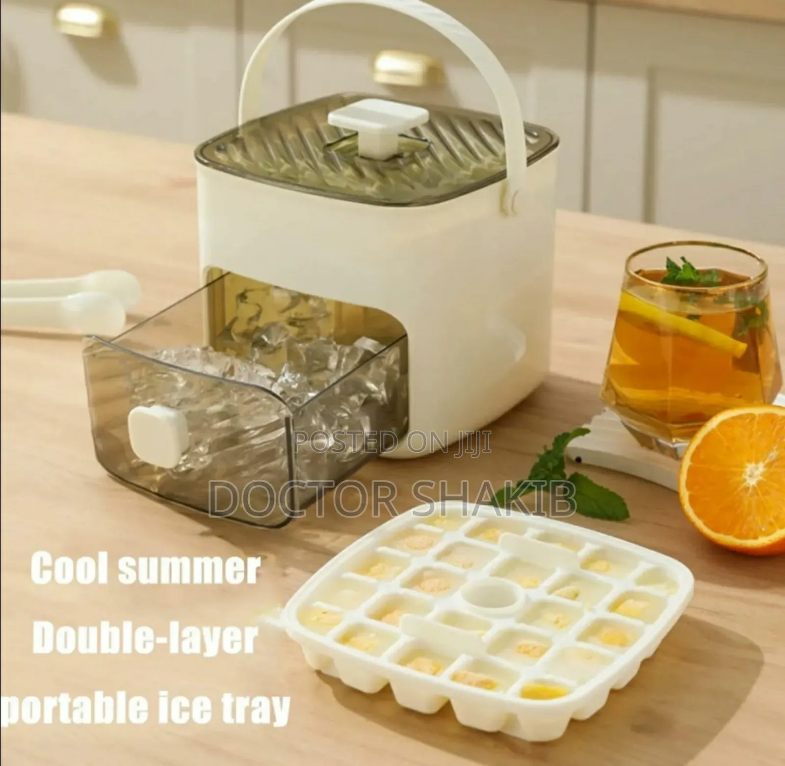 Unique Ice Maker Box With Drawer and Storage Tray