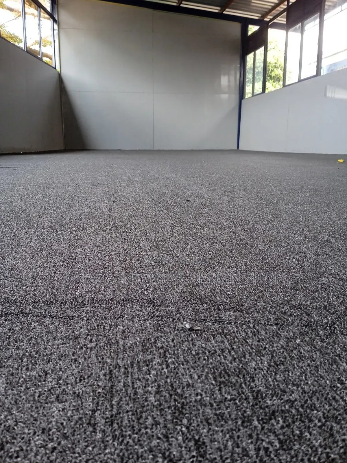 Pure Grey Office Woolen Carpets