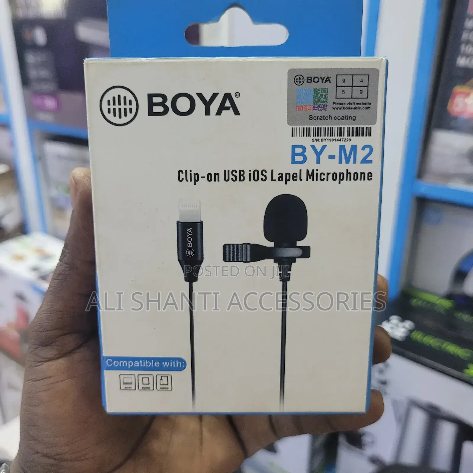 Boya Clip on Usb Ios Lapel Microphone