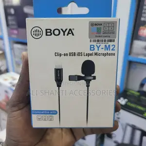 Boya Clip on Usb Ios Lapel Microphone