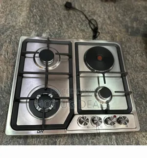 Digiwave 3 Gas Burner 1 Electric Hot Plate Auto Ignition Built In Hob