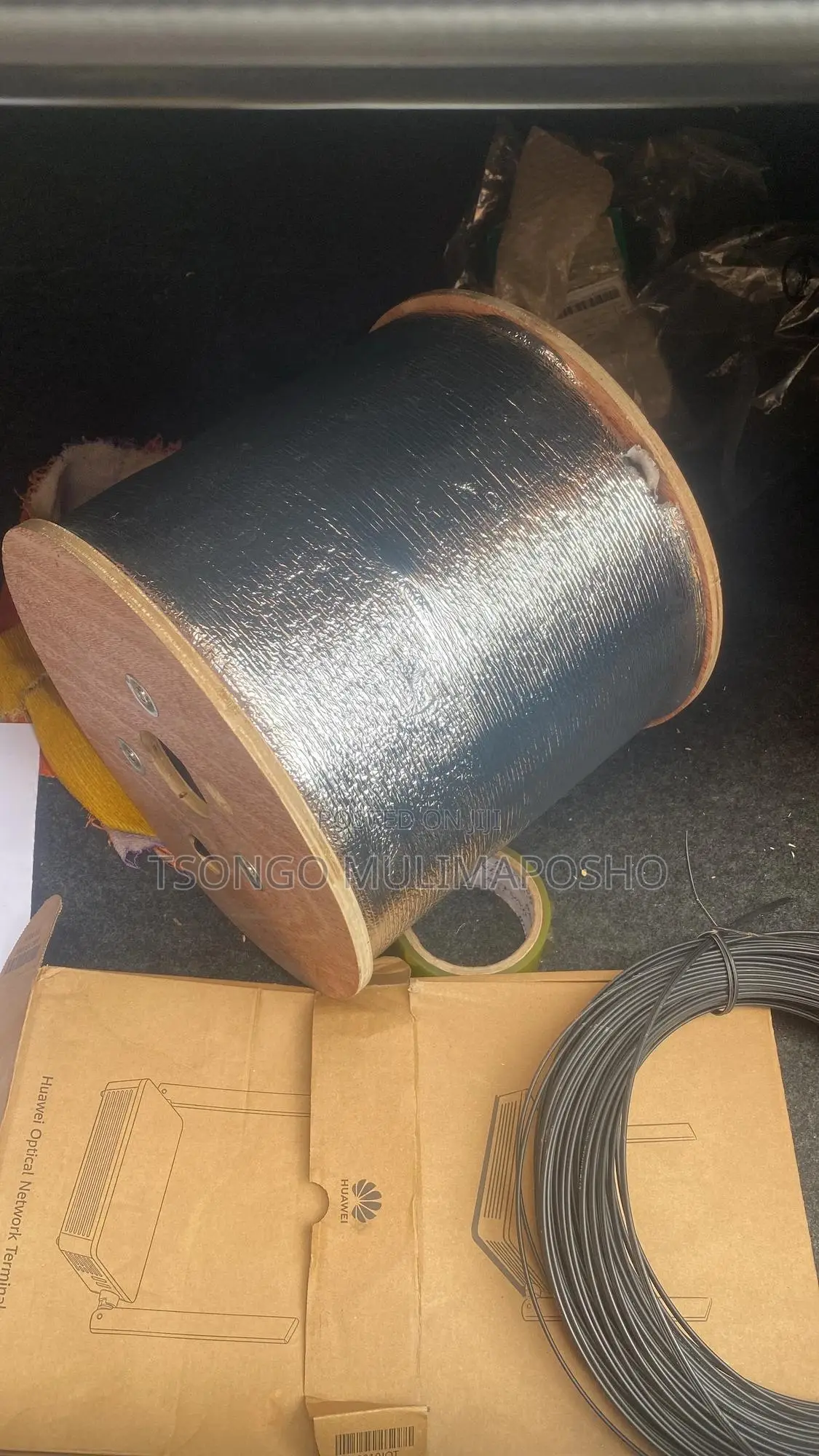 1km Drum 2 Core Fiber Optic Drop Cable