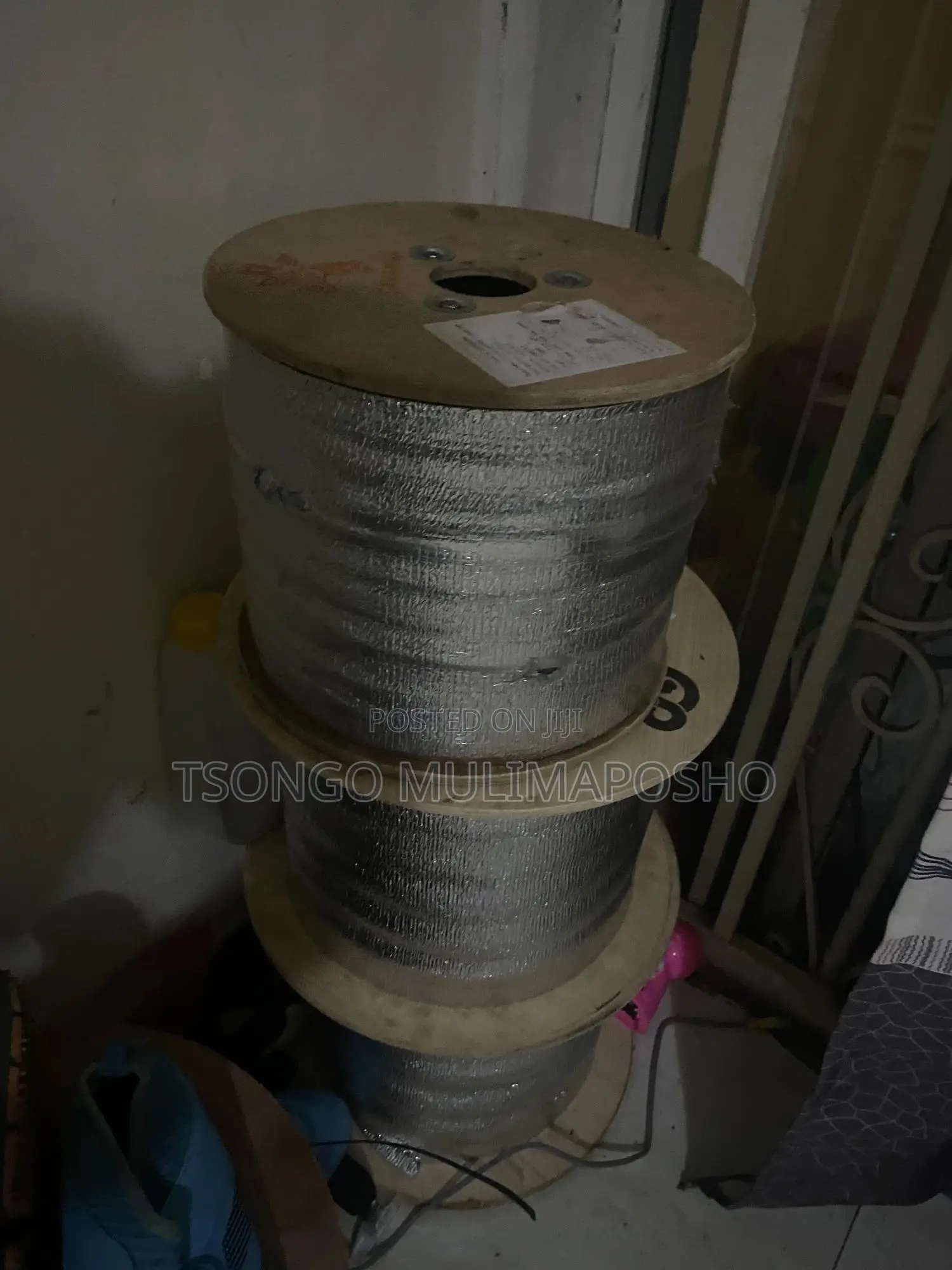 1km Drum 2 Core Fiber Optic Drop Cable