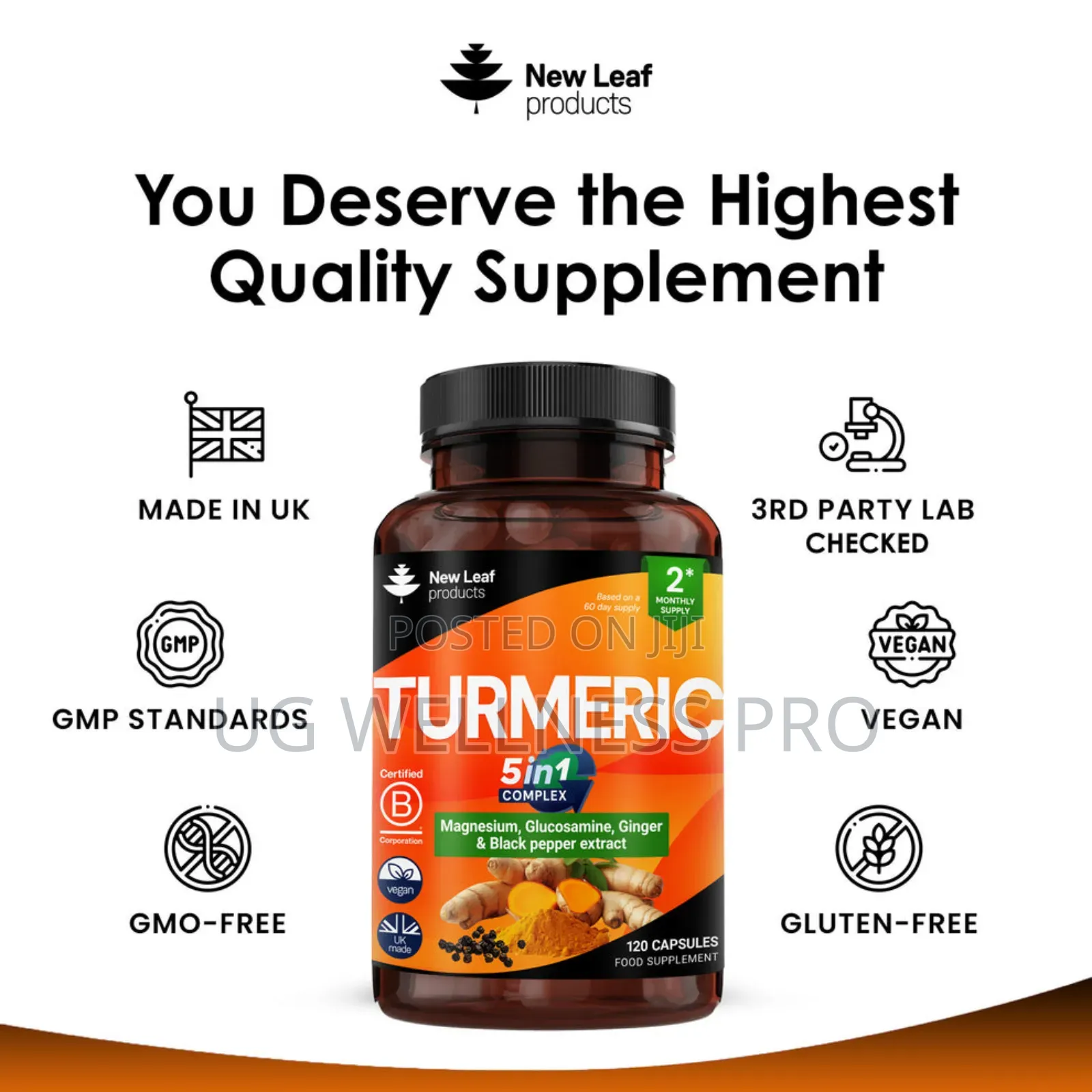 Turmeric 5in1 Complex Capsules 2 Month Supply