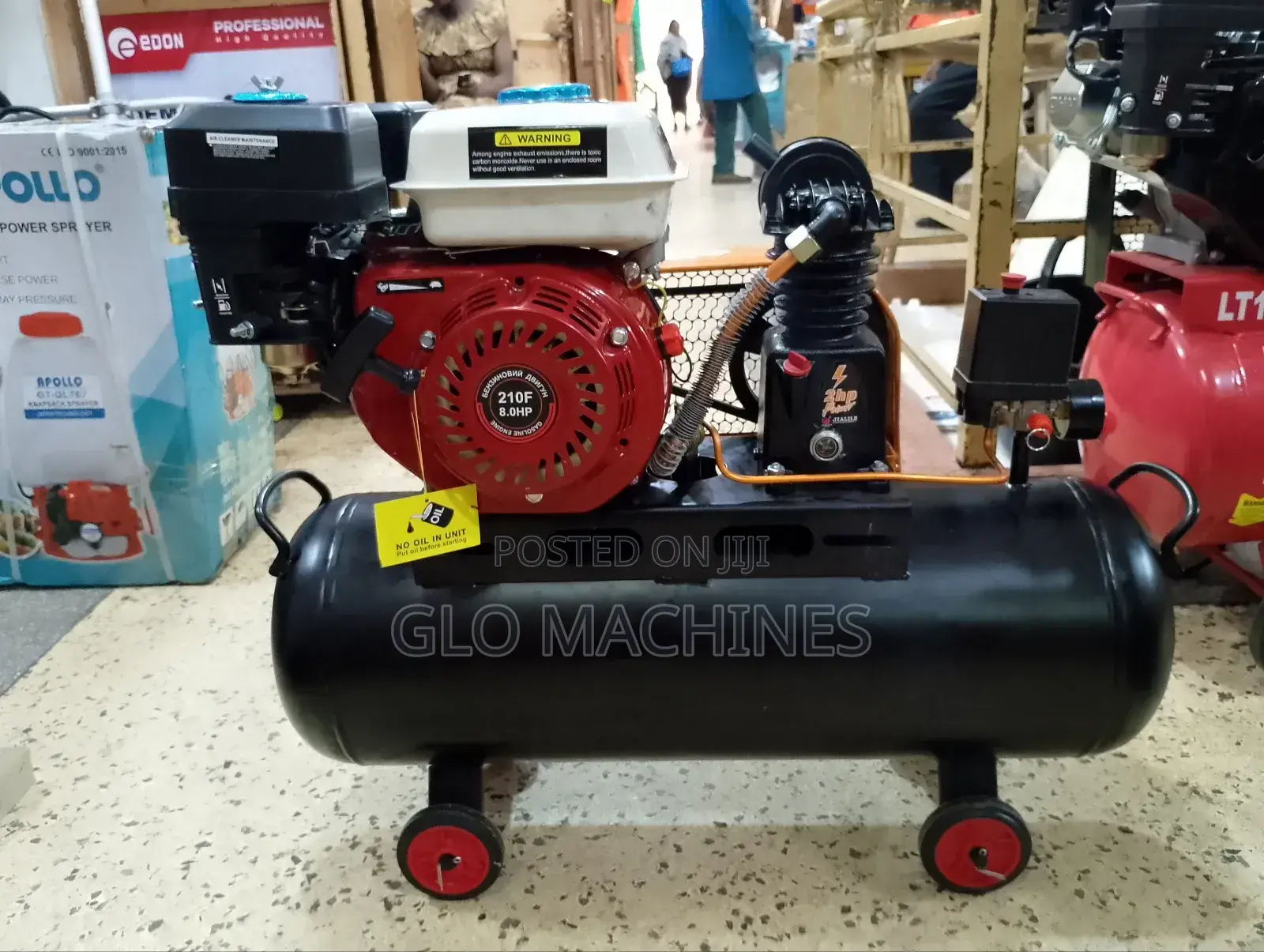 Single Piston 50l Petrol Compressor