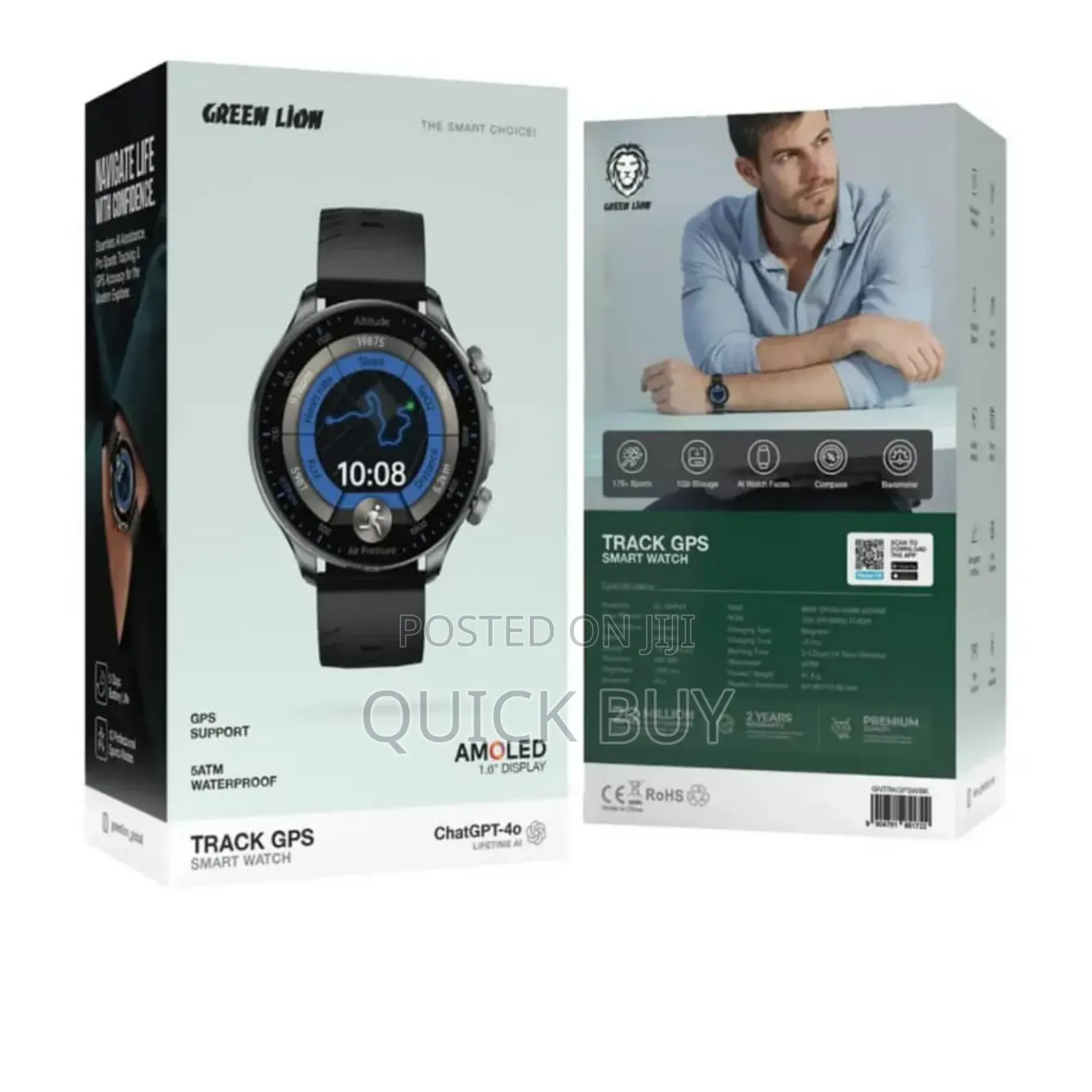 Green Lion Track GPS Smart Watch.