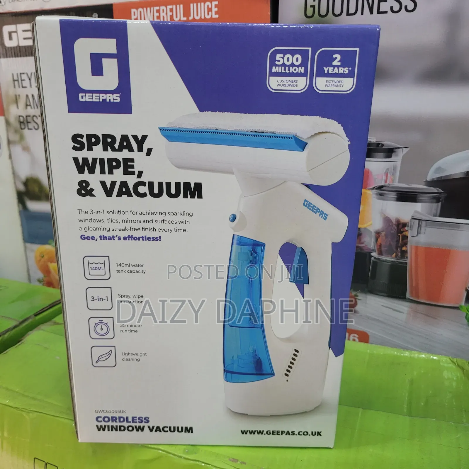 Window,Spray, Wipe Vacuum Cleaner Geepas
