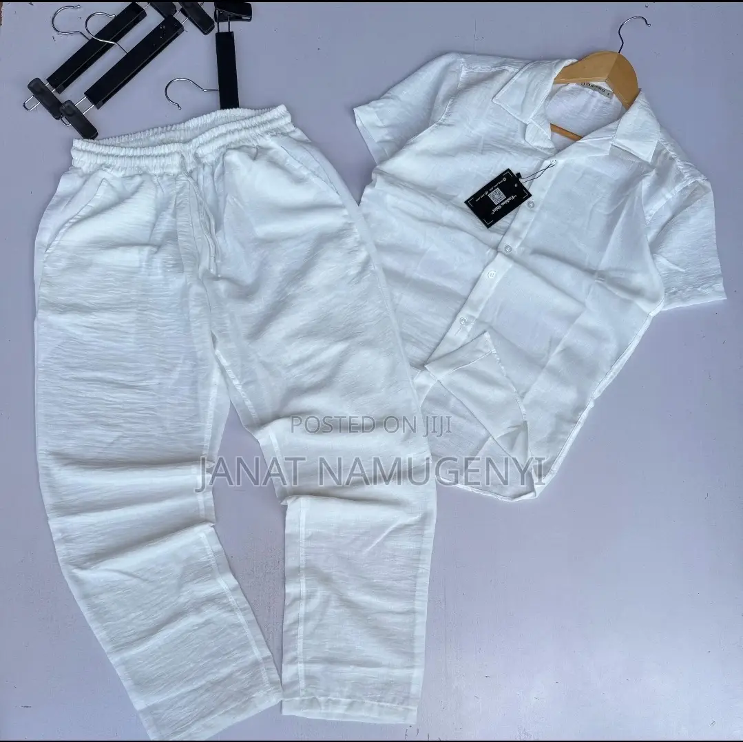 Plain White 2 Piece Set