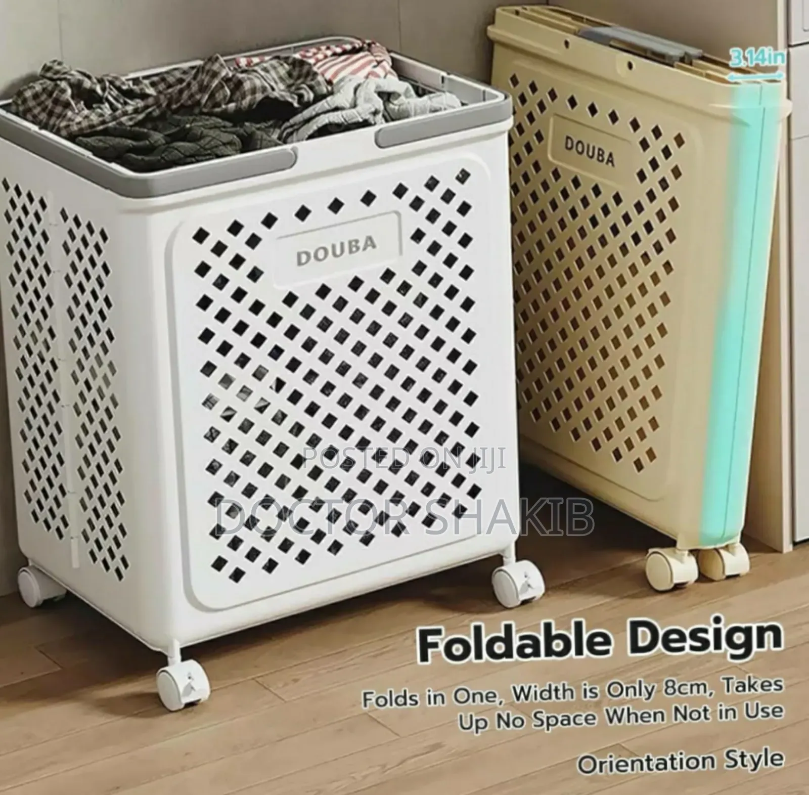 Unique Foldable Plastic Laundry Basket