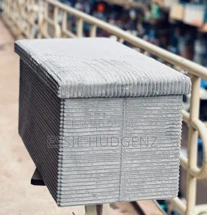 Coral Textured Ottoman Storage Box