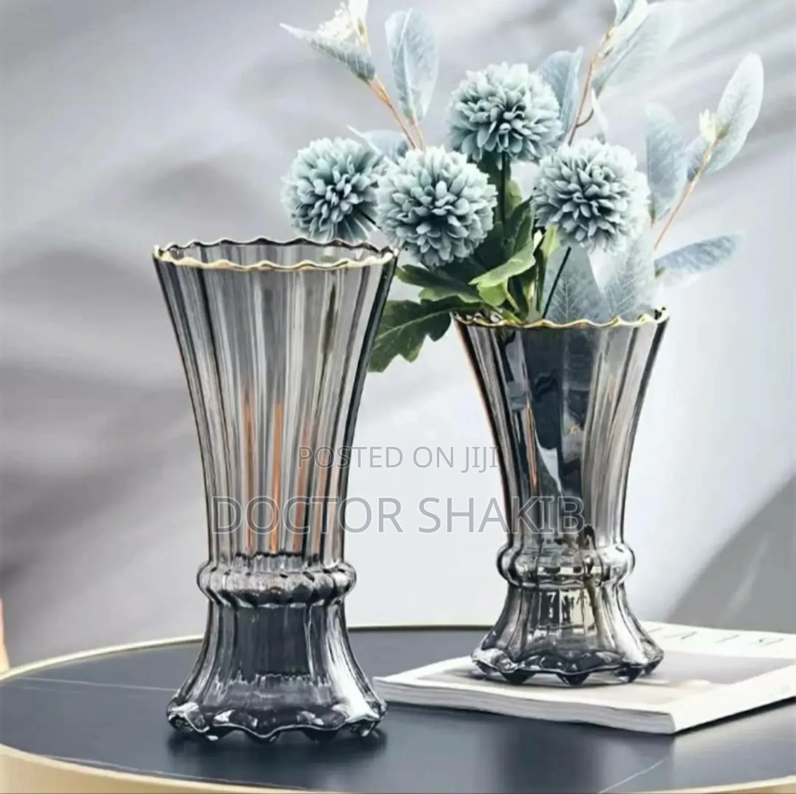 Strong Modern Glass Flower Vase