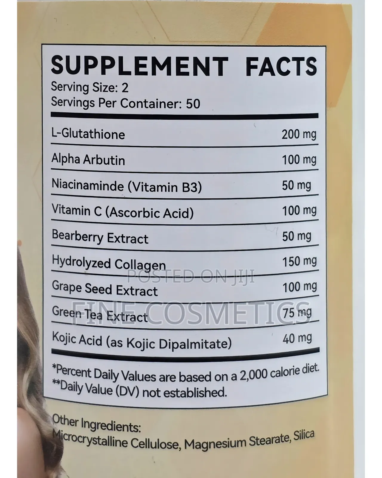 L-glutathione Alpha Arbutin Powerful Whitening 100tablets Pills Duozi