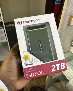 Transcend 2tb Transcend Portable Usb 3.0 Hard Disk - Black, Green