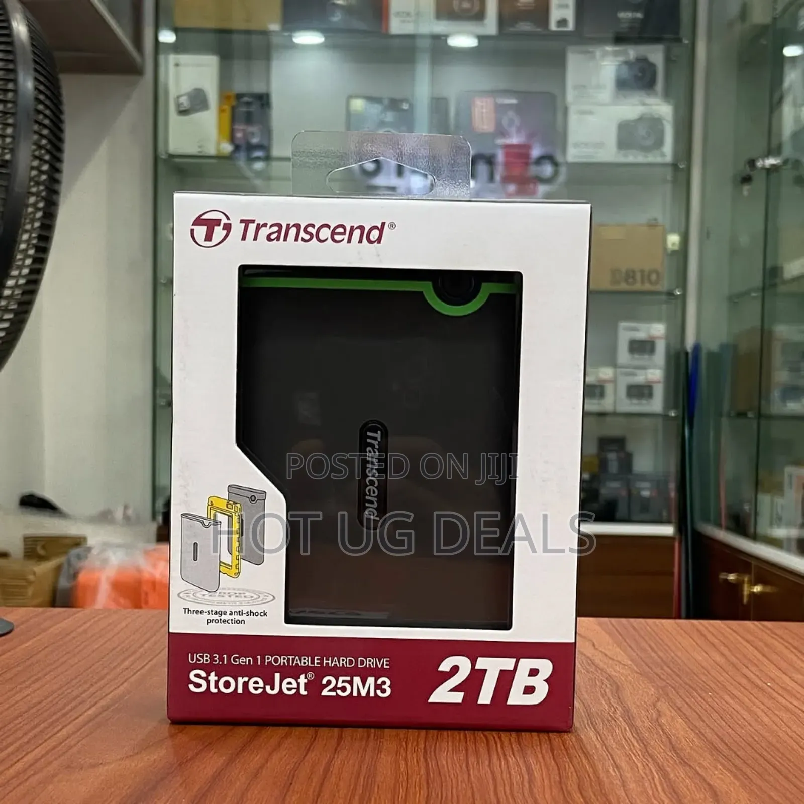 Transcend 2tb Transcend Portable Usb 3.0 Hard Disk - Black, Green
