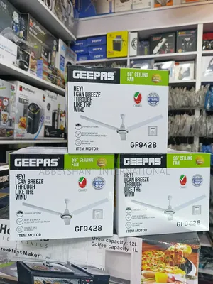 Geepas 56" Ceiling Fans/White Blade Ceiling Fan