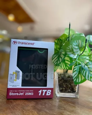 Transcend 1tb Transcend Portable Usb 3.0 Hard Disk - Black
