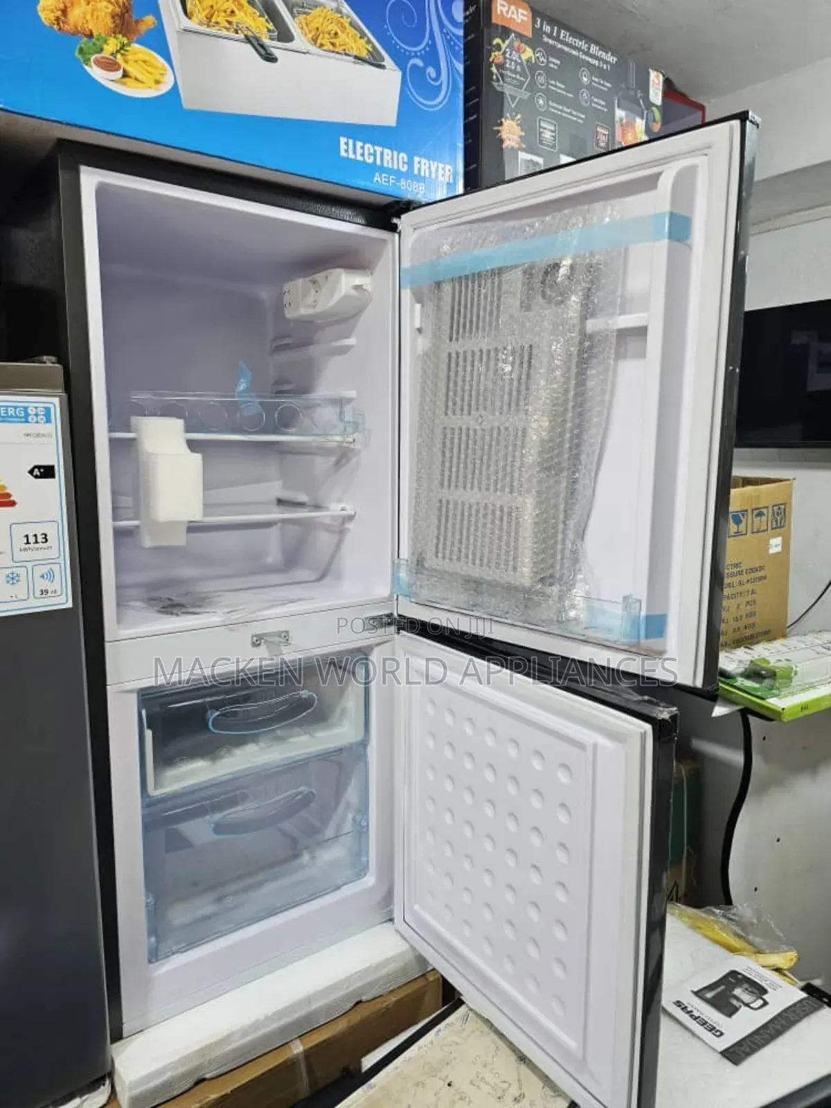145 Liters Double Door Fridge Bottom Freezer