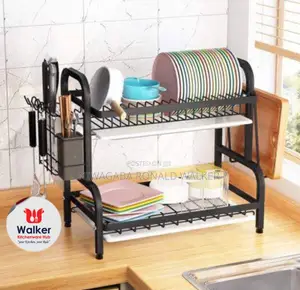 2-Tier Dish Rack- Black