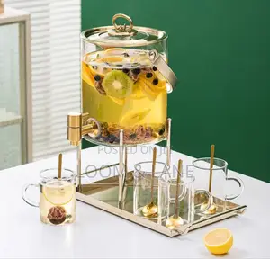Vision Nordic Glass Water Dispenser With a Faucet