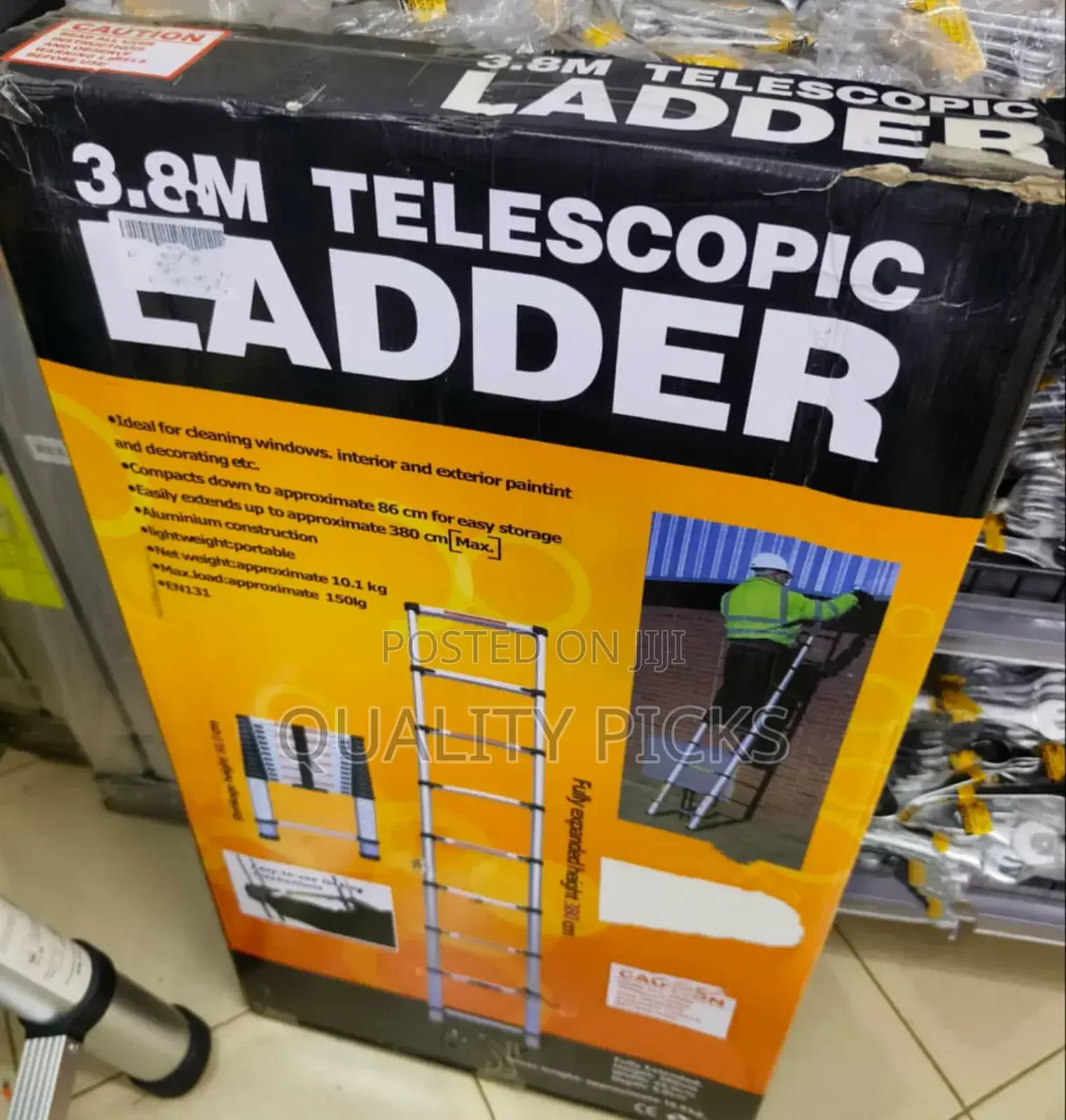 3.8m Telescopic Ladder 